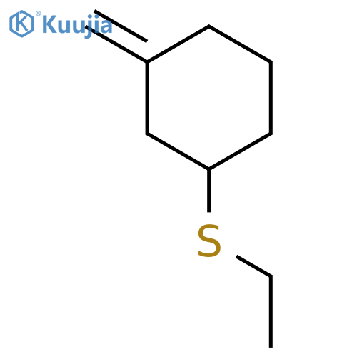 Cyclohexane, 1-(ethylthio)-3-methylene- structure