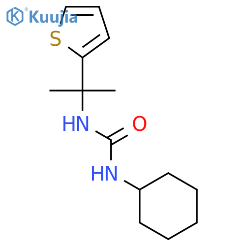 Urea, N-cyclohexyl-N'-[1-methyl-1-(2-thienyl)ethyl]- structure