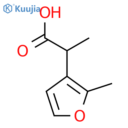 2-(2-methylfuran-3-yl)propanoic acid structure