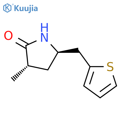 2-Pyrrolidinone, 3-methyl-5-(2-thienylmethyl)-, trans- structure
