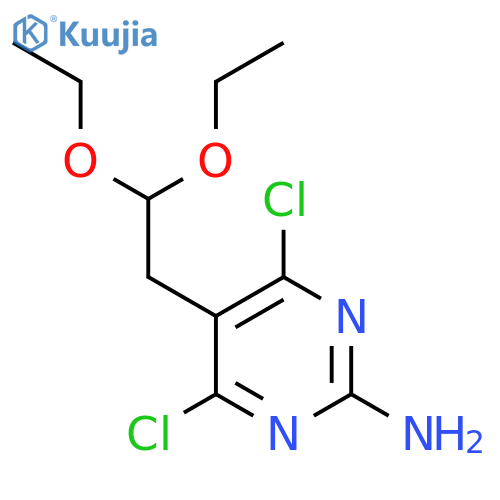 2-Pyrimidinamine, 4,6-dichloro-5-(2,2-diethoxyethyl)- structure