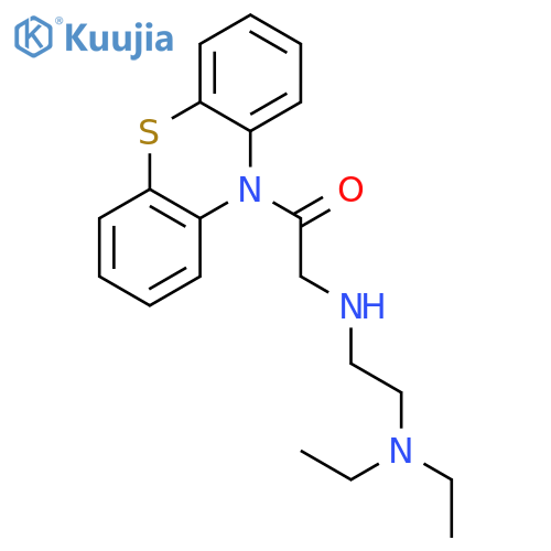 N,N-diethyl-N'-[2-oxo-2-(10H-phenothiazin-10-yl)ethyl]ethane-1,2-diamine structure