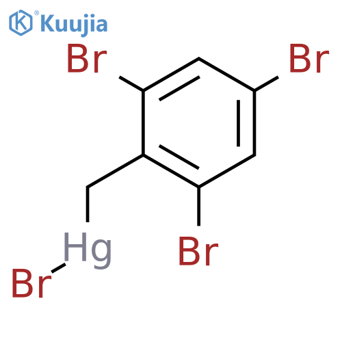 Mercury, bromo[(2,4,6-tribromophenyl)methyl]- structure
