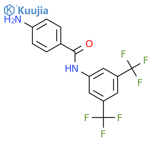 4-Amino-N-[3,5-bis(trifluoromethyl)phenyl]benzamide structure