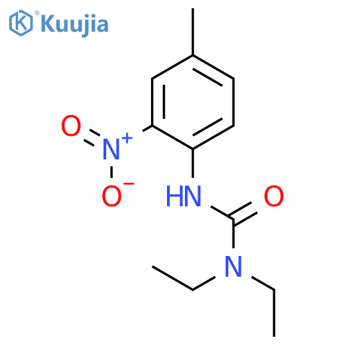 Urea, N,N-diethyl-N'-(4-methyl-2-nitrophenyl)- structure