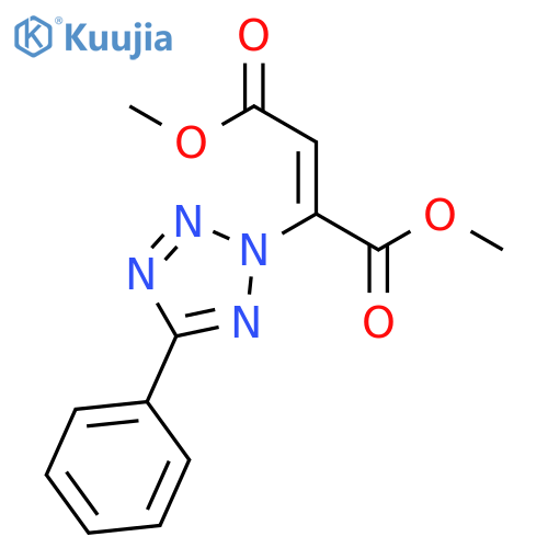 2-Butenedioic acid, 2-(5-phenyl-2H-tetrazol-2-yl)-, dimethyl ester, (Z)- structure