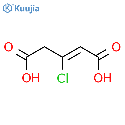2-Pentenedioic acid, 3-chloro- structure