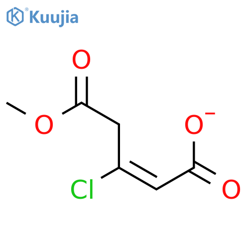 2-Pentenedioic acid, 3-chloro-, 5-methyl ester, (E)- structure