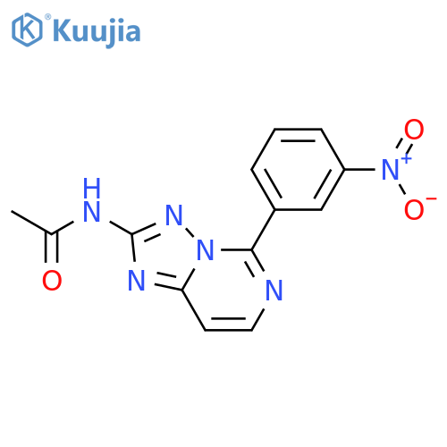 Acetamide, N-[5-(3-nitrophenyl)[1,2,4]triazolo[1,5-c]pyrimidin-2-yl]- structure