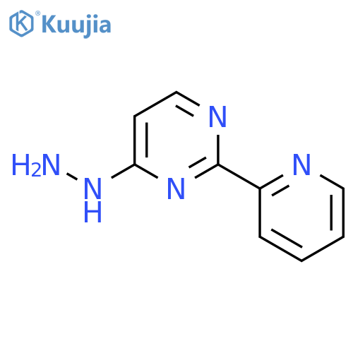 4-Hydrazinyl-2-(pyridin-2-yl)pyrimidine structure