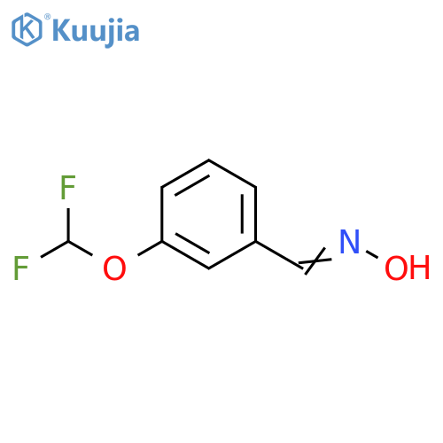 Benzaldehyde, 3-(difluoromethoxy)-, oxime structure