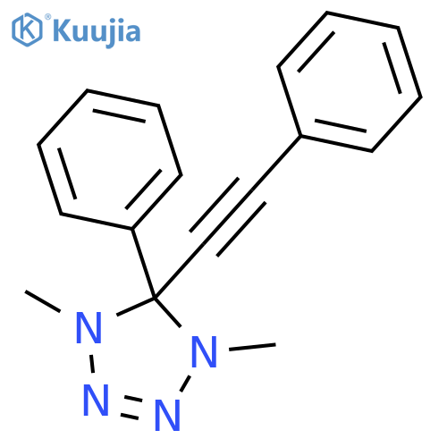 1H-Tetrazole, 4,5-dihydro-1,4-dimethyl-5-phenyl-5-(phenylethynyl)- structure