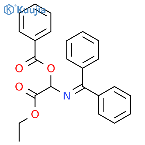 Acetic acid, (benzoyloxy)[(diphenylmethylene)amino]-, ethyl ester structure