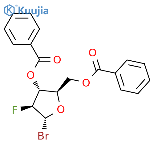 2-Deoxy-2-fluoro-a-D-arabinofuranosyl Bromide 3,5-Dibenzoate structure