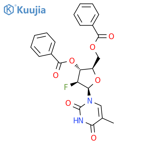 1-(3',5'-Di-O-benzoyl-2'-deoxy-2'-fluoro-b-D-arabinofuranosyl)thymine structure