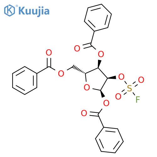 α-D-Ribofuranose, 1,3,5-tribenzoate 2-fluorosulfate (9CI) structure