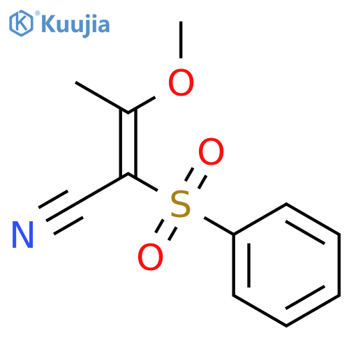 2-Butenenitrile, 3-methoxy-2-(phenylsulfonyl)-, (Z)- structure