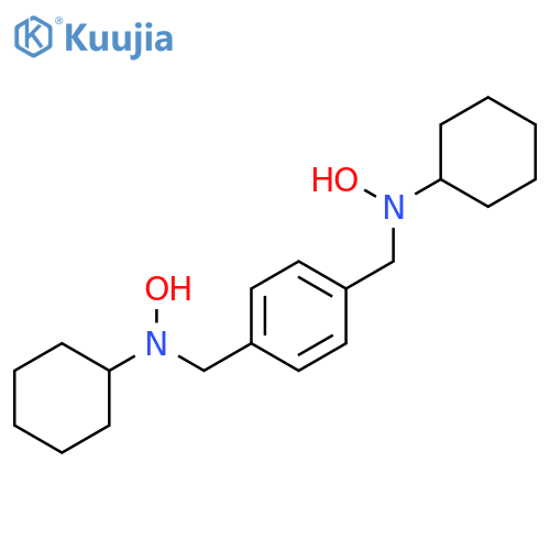 1,4-Benzenedimethanamine, N,N'-dicyclohexyl-N,N'-dihydroxy- structure
