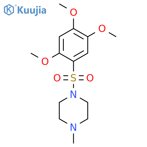 Piperazine, 1-methyl-4-[(2,4,5-trimethoxyphenyl)sulfonyl]- structure