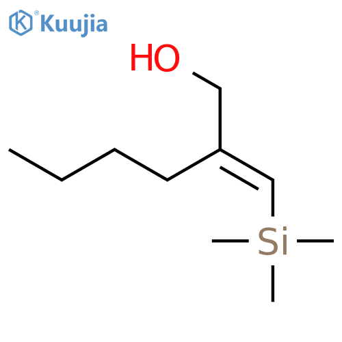 1-Hexanol, 2-[(trimethylsilyl)methylene]-, (E)- structure