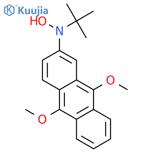 2-(9,10-dimethoxyanthracenyl)-tert-butylhydroxylamine structure