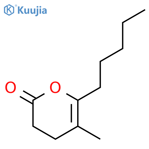 3,4-dihydro-5-methyl-6-pentyl-2H-pyran-2-one structure