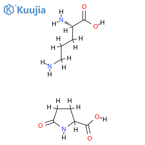 (2s)-2,5-diaminopentanoic Acid;5-oxopyrrolidine-2-carboxylic Acid structure