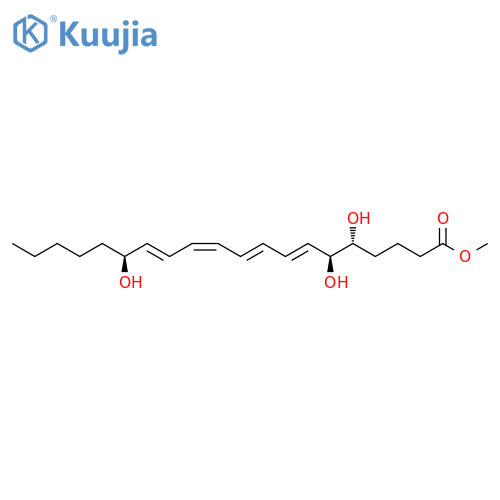 Methyl (5R,6S,7E,9E,11Z,13E,15S)-5,6,15-trihydroxy-7,9,11,13-eicosatetraenoate structure