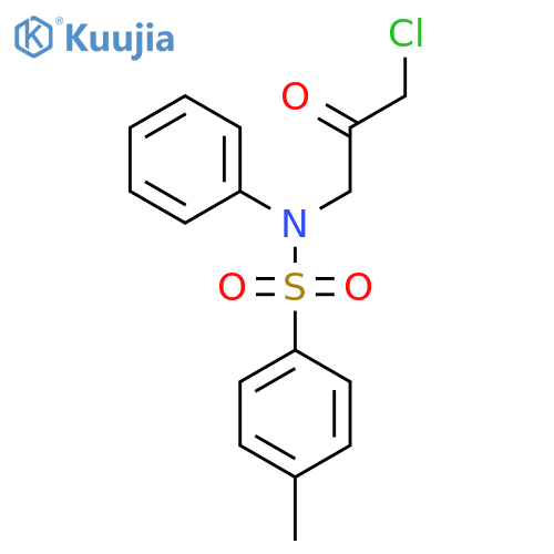 Benzenesulfonamide, N-(3-chloro-2-oxopropyl)-4-methyl-N-phenyl- structure