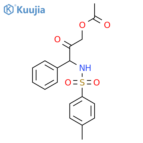 Benzenesulfonamide, N-[3-(acetyloxy)-2-oxo-1-phenylpropyl]-4-methyl- structure