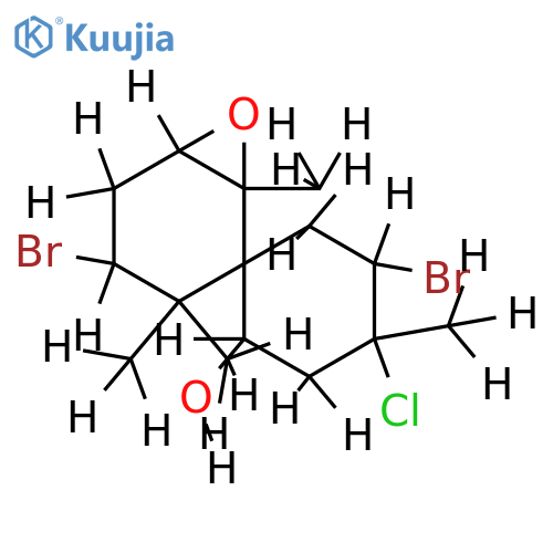 4,10-Dibromo-3-chloro-7,8-epoxy-1-chamigranol structure