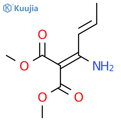 Propanedioic acid, (1-amino-2-butenylidene)-, dimethyl ester structure