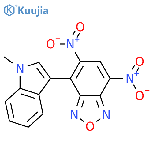 2,1,3-Benzoxadiazole, 4-(1-methyl-1H-indol-3-yl)-5,7-dinitro- structure