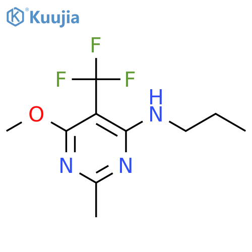 4-Pyrimidinamine, 6-methoxy-2-methyl-N-propyl-5-(trifluoromethyl)- structure