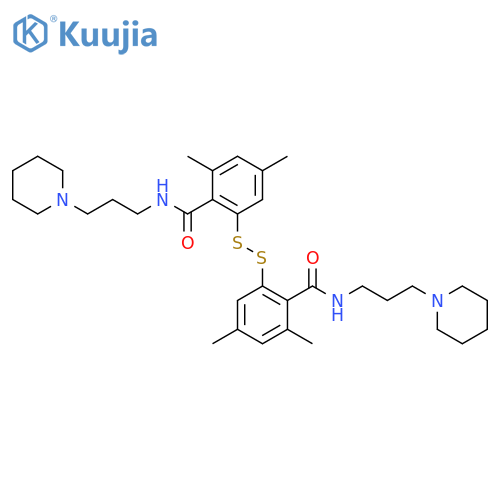 Benzamide, 2,2'-dithiobis[4,6-dimethyl-N-[3-(1-piperidinyl)propyl]- structure