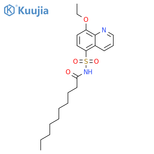 N-[(8-ethoxyquinolin-5-yl)sulfonyl]decanamide structure