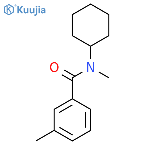 N-cyclohexyl-N,3-dimethylbenzamide structure