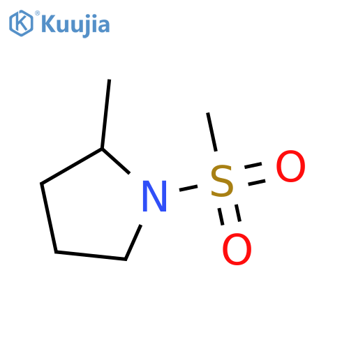 1-methanesulfonyl-2-methylpyrrolidine structure
