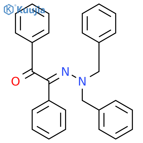 Ethanedione, diphenyl-, mono[bis(phenylmethyl)hydrazone] structure