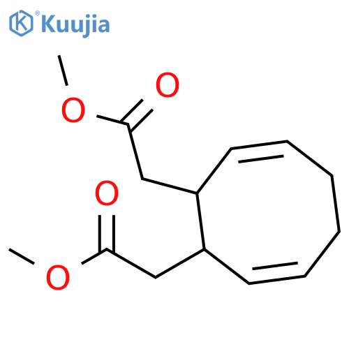 3,7-Cyclooctadiene-1,2-diacetic acid, dimethyl ester structure