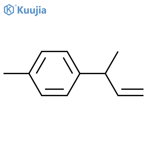 Benzene, 1-methyl-4-(1-methyl-2-propenyl)- structure