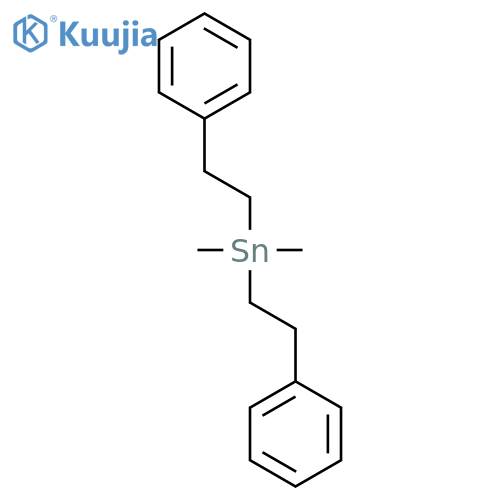 Stannane, dimethylbis(2-phenylethyl)- structure