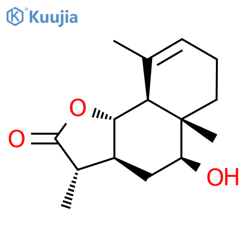 (3S)-3aβ,4,5,5a,6,7,9aβ,9bα-Octahydro-5α-hydroxy-3β,5aα,9-trimethylnaphtho[1,2-b]furan-2(3H)-one structure