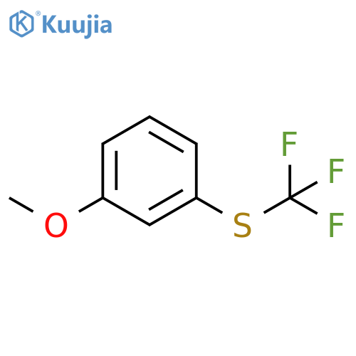 Benzene, 1-methoxy-3-[(trifluoromethyl)thio]- structure