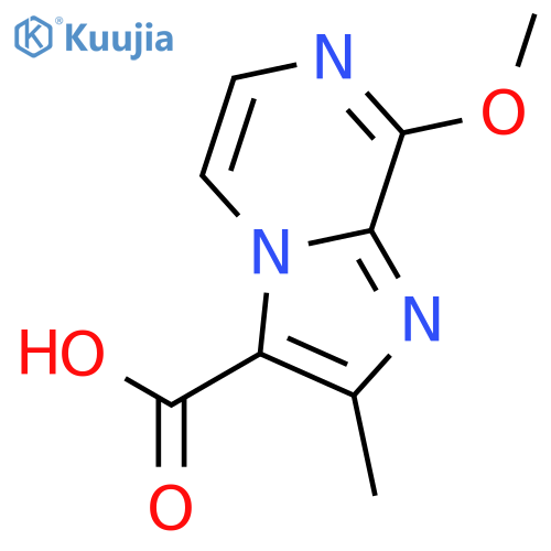 8-methoxy-2-methyl-Imidazo[1,2-a]pyrazine-3-carboxylic acid structure