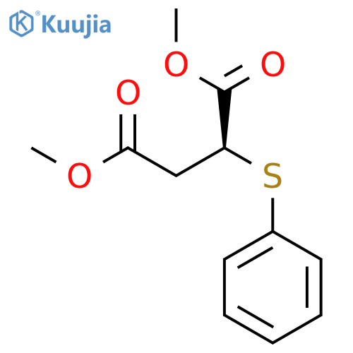 Butanedioic acid, (phenylthio)-, dimethyl ester, (S)- structure