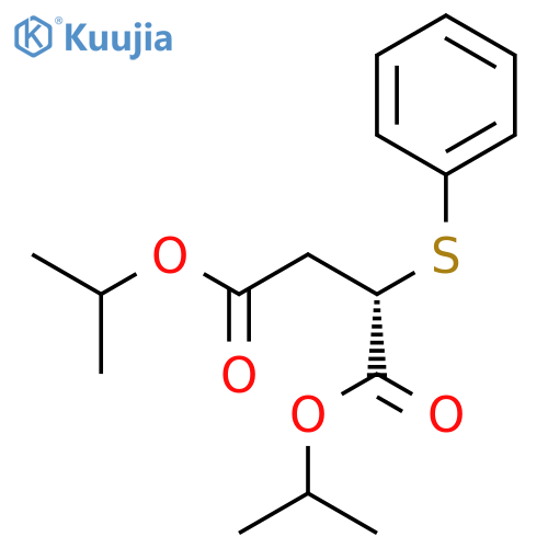Butanedioic acid, (phenylthio)-, bis(1-methylethyl) ester, (S)- structure