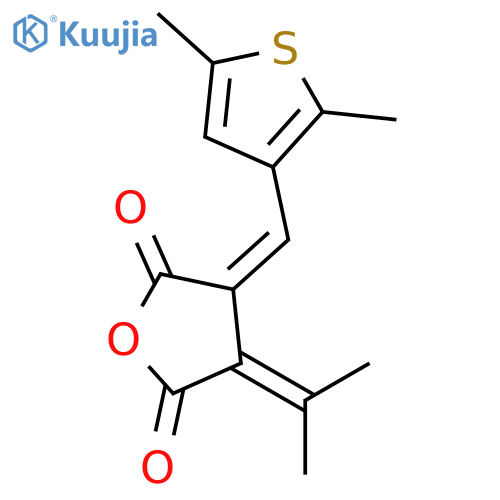 2,5-Furandione,3-[(2,5-dimethyl-3-thienyl)methylene]dihydro-4-(1-methylethylidene)-,(Z)- structure