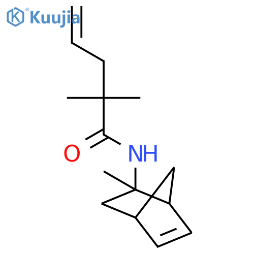4-Pentenamide, 2,2-dimethyl-N-(2-methylbicyclo[2.2.1]hept-5-en-2-yl)- structure