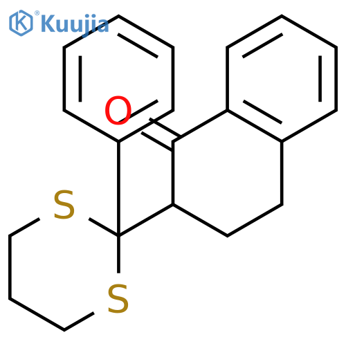 1(2H)-Naphthalenone, 3,4-dihydro-2-(2-phenyl-1,3-dithian-2-yl)- structure